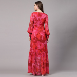 Aayu Print Georgette Maxi Dress